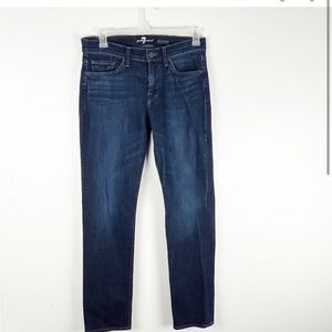 7 FOR ALL MANKIND Medium Wash High Rise Slimmy Jeans, Size 31